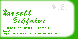 marcell bikfalvi business card